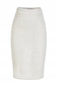 RAFFIA PENCIL SKIRT